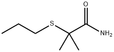 2-Methyl-2-(propylthio)propionamide Struktur