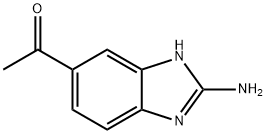 Ethanone, 1-(2-amino-1H-benzimidazol-5-yl)- (9CI) Struktur