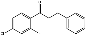 4'-CHLORO-2'-FLUORO-3-PHENYLPROPIOPHENONE Struktur