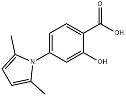 4-(2,5-Dimethyl-pyrrol-1-yl)-2-hydroxy-benzoic acid Struktur