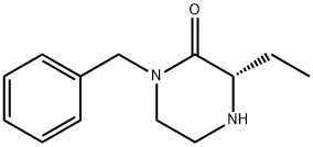 Piperazinone, 3-ethyl-1-(phenylmethyl)-, (3S)- (9CI) Struktur