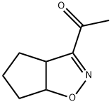 Ethanone, 1-(3a,5,6,6a-tetrahydro-4H-cyclopent[d]isoxazol-3-yl)- (9CI) Struktur