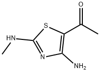 Ethanone, 1-[4-amino-2-(methylamino)-5-thiazolyl]- (9CI) Struktur