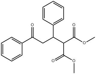 PROPANEDIOIC ACID, 2-(3-OXO-1,3-DIPHENYLPROPYL)-, 1,3-DIMETHYL ESTER Struktur