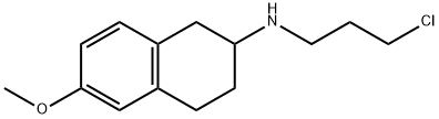 1,2,3,4-Tetrahydro-N-(3-chloropropyl)-6-methoxy-2-naphthalenamine Struktur