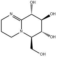 2H-Pyrido[1,2-a]pyrimidine-7,8,9-triol, 3,4,6,7,8,9-hexahydro-6-(hydroxymethyl)-, (6R,7R,8S,9S)- (9CI) Struktur