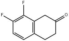 7,8-difluoro-3,4-dihydronaphthalen-2(1H)-one Struktur