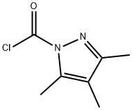 1H-Pyrazole-1-carbonyl chloride, 3,4,5-trimethyl- (9CI) Struktur