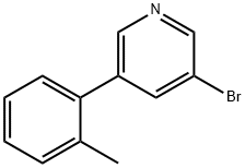 3-BROMO-5-(O-TOLYL)PYRIDINE Struktur