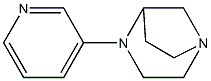 1,4-Diazabicyclo[3.2.1]octane,4-(3-pyridinyl)-,(-)-(9CI) Struktur