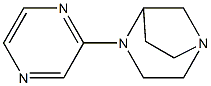 1,4-Diazabicyclo[3.2.1]octane,4-pyrazinyl-,(-)-(9CI) Struktur