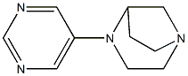 1,4-Diazabicyclo[3.2.1]octane,4-(5-pyrimidinyl)-,(-)-(9CI) Struktur