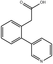 2-(3'-PYRIDYL)PHENYLACETIC ACID
 Struktur