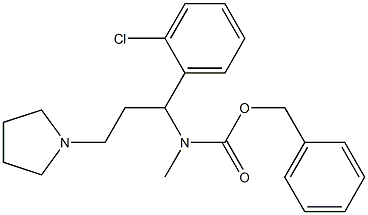 1-PYRROLIDIN-3-(2'-CHLOROPHENYL)-3-(N-CBZ-N-METHYL)AMINO-PROPANE
 Struktur