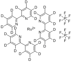 tris(2,2'-bipyridyl-d8)ruthenium(ii) hexafluorophosphate Struktur