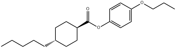 p-propoxyphenyl trans-4-pentylcyclohexanecarboxylate Struktur