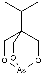 4-Isopropyl-2,6,7-trioxa-1-arsabicyclo[2.2.2]octane Struktur