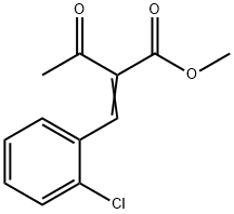 2-Acetyl-3-(2-chlorophenyl)acrylic acid methyl ester Struktur