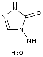 3H-1,2,4-Triazol-3-one,4-amino-2,4-dihydro-,monohydrate(9CI) Struktur