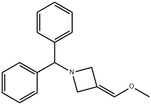 1-benzhydryl-3-(MethoxyMethylene)azetidine Struktur