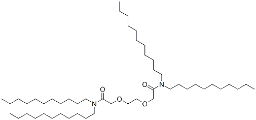 2,2'-[1,2-Ethanediylbis(oxy)]bis(N,N-diundecylacetamide) Struktur