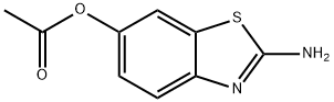 6-Benzothiazolol,2-amino-,acetate(ester)(9CI) Struktur