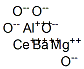 Aluminum barium cerium magnesium oxide Struktur