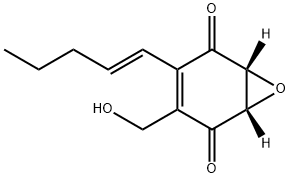 7-Oxabicyclo[4.1.0]hept-3-ene-2,5-dione,3-(hydroxymethyl)-4-(1E)-1-pentenyl-,(1S,6R)-(9CI) Struktur