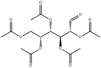 [(2R,3S,4S,5R)-1,2,4,5-tetraacetyloxy-6-oxo-hexan-3-yl] acetate Struktur