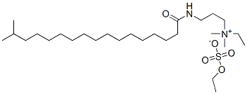 ethyldimethyl[3-[(1-oxoisooctadecyl)amino]propyl]ammonium ethyl sulphate Struktur