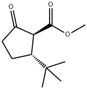 Cyclopentanecarboxylic acid, 2-(1,1-dimethylethyl)-5-oxo-, methyl ester, (1S,2R)- (9CI) Struktur