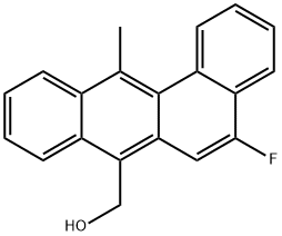 5-fluoro-7-hydroxymethyl-12-methylbenzanthracene Struktur