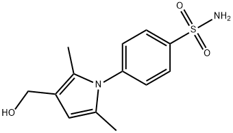 4-[3-(HYDROXYMETHYL)-2,5-DIMETHYL-1H-PYRROL-1-YL]-BENZENESULFONAMIDE Struktur