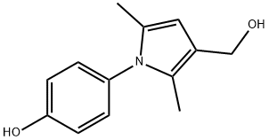 1-(4-HYDROXYPHENYL)-2,5-DIMETHYL-1H-PYRROLE-3-METHANOL Struktur