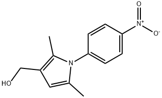 1H-PYRROLE-3-METHANOL, 2,5-DIMETHYL-1-(4-NITROPHENYL)- Struktur