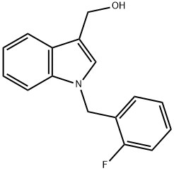 1-[(2-FLUOROPHENYL)METHYL]-1H-INDOLE-3-METHANOL Struktur