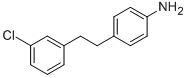 BENZENAMINE, 4-[2-(3-CHLOROPHENYL)ETHYL]- Struktur