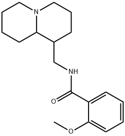 2-Methoxy-N-[(octahydro-2H-quinolizin-1-yl)methyl]-benzamide Struktur