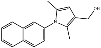 1H-PYRROLE-3-METHANOL, 2,5-DIMETHYL-1-(2-NAPHTHALENYL)- Struktur