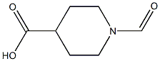 4-Piperidinecarboxylic acid, 1-formyl-, (+)- (9CI) Struktur