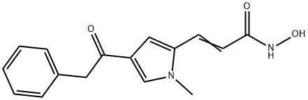 3-(1-METHYL-4-PHENYLACETYL-1H-2-PYRROLYL)-N-HYDROXY-2-PROPENAMIDE Struktur