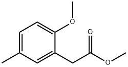 2-METHOXY-5-METHYL-BENZENEACETIC ACID METHYL ESTER Struktur