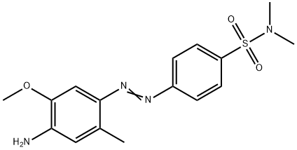 4-[(4-amino-5-methoxy-o-tolyl)azo]-N,N-dimethylbenzenesulphonamide Struktur