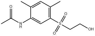 N-[5-[(2-hydroxyethyl)sulphonyl]-2,4-dimethylphenyl]acetamide Struktur