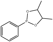 4,5-Dimethyl-2-phenyl-1,3,2-dioxaphospholane Struktur