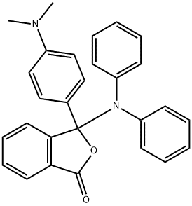 3-[4-(dimethylamino)phenyl]-3-(diphenylamino)phthalide Struktur