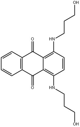 1,4-bis[(3-hydroxypropyl)amino]anthraquinone Struktur