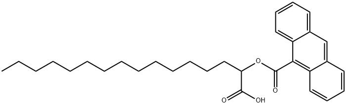 2-(9-anthroyloxy)palmitate Struktur