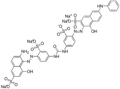 Tetranatrium-3-[[4-[[[[4-[(2-amino-8-hydroxy-6-sulfonato-1-naphthyl)azo]-3-sulfonatophenyl]amino]carbonyl]amino]-2-sulfonatophenyl]azo]-4-hydroxy-7-(phenylamino)naphthalin-2-sulfonat