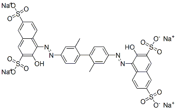 Tetranatrium-4,4'-[(2,2'-dimethyl[1,1'-biphenyl]-4,4'-diyl)bis(azo)]bis[3-hydroxynaphthalin-2,7-disulfonat]